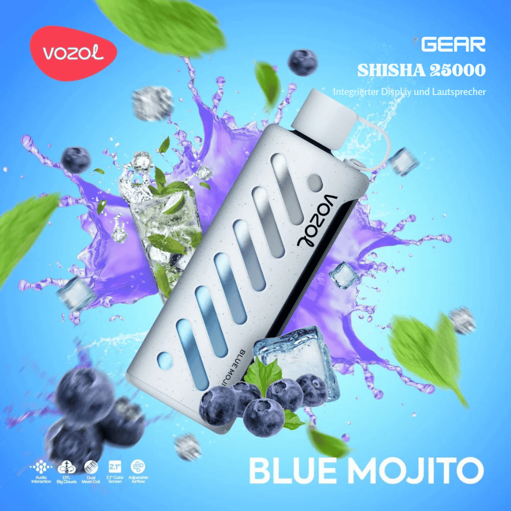 Vozol 25k Shisha Blue-Mojito