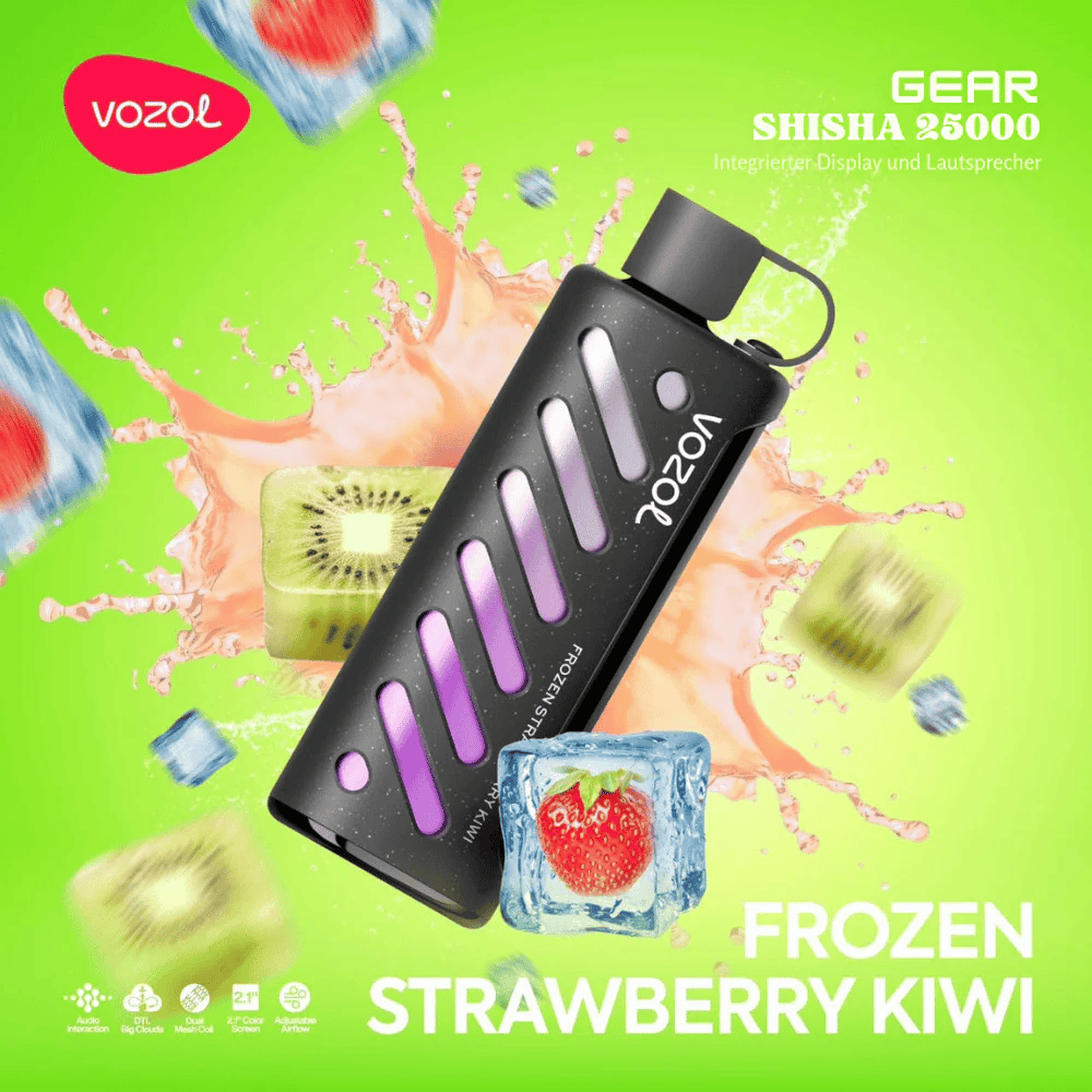 Vozol 25k Shisha Frozen-Strawberry-Kiwi