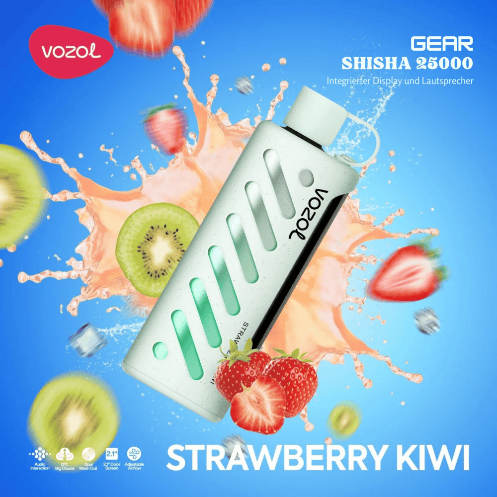 Vozol 25k Shisha Strawberry Kiwi