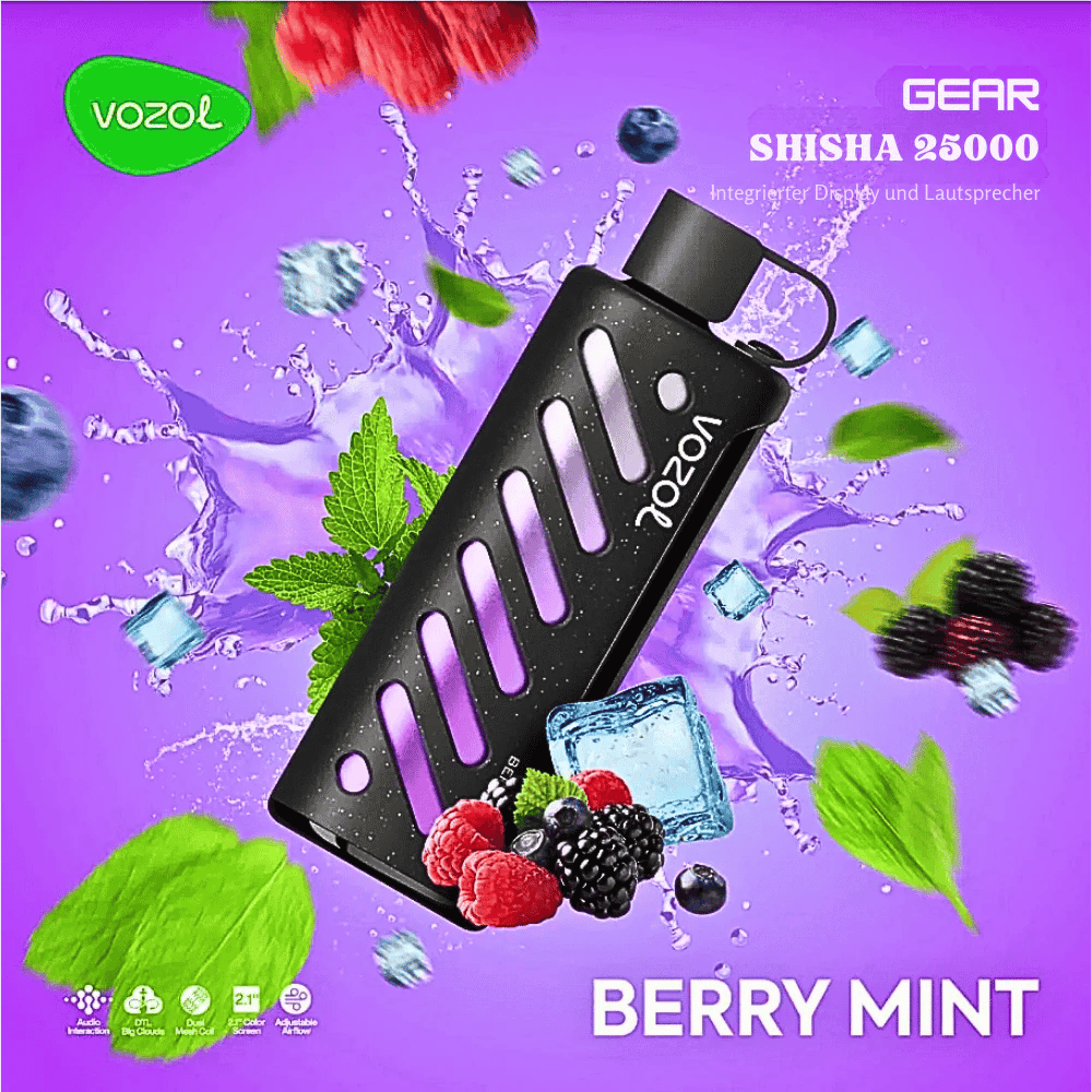 Vozol 25k Shisha blueberry_mint