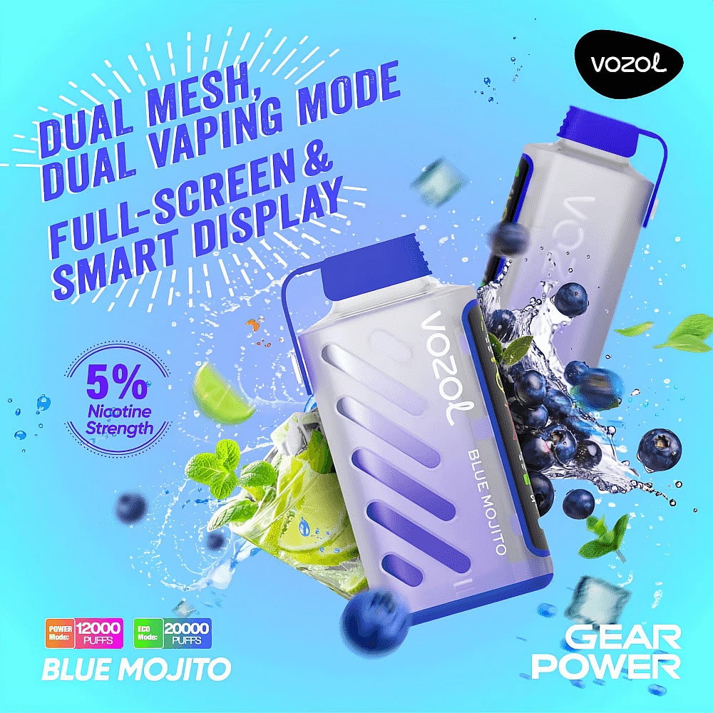 Vozol Gear Power 20000 blue mojito